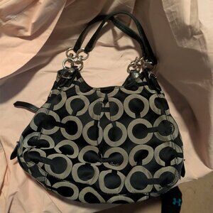 Coach Black & Gray Shoulder Bag Please Read Description And See Pictures
